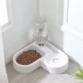 Water Fountain & Food Bowl For Small-sized Dogs & Cats Kittens, Automatic Water Fountain For Pet Drinking, Great for travel