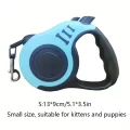 Lake Blue Fancy Retractable & Durable Dog Leash With Double Switch - Easy Control And Comfortable Grip