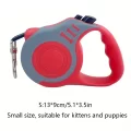 Magenta Fancy Retractable & Durable Dog Leash With Double Switch - Easy Control And Comfortable Grip