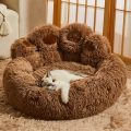 Fluffy Cat kennel dog kennel, Calming Dog Beds, Dog Sleeping Sofa, Cat Beds, Cat Sleeping Sofa, Bear Paw Shaped