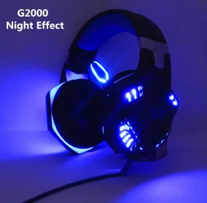 LED Luminous Deep Bass Gaming Headset Earphone with Noise Cancelling microphone, Soft Memory Earmuffs, Leather Earmuff, PC, PS5, PS4, PS4 Pro/Slim, Xbox One S/X, PSP, Laptop, Tablet, iPad, Mobile Phone