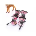 【4pcs】Waterproof Dog Shoes For Small Dogs - Protect Your Pet's Paws, Paw Protector for Summer Hot Pavement, Winter Snowy Day, Outdoor Walking, Indoor Hardfloors